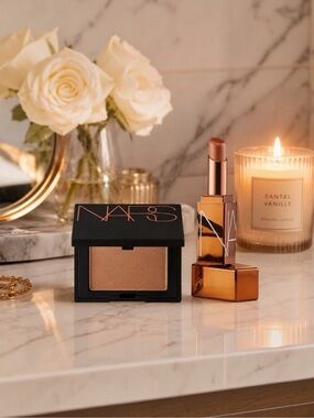NARS Laguna Bronzer & Afterglow Lip Balm Set Mini Makeup Duo Travel Touch Up NIB